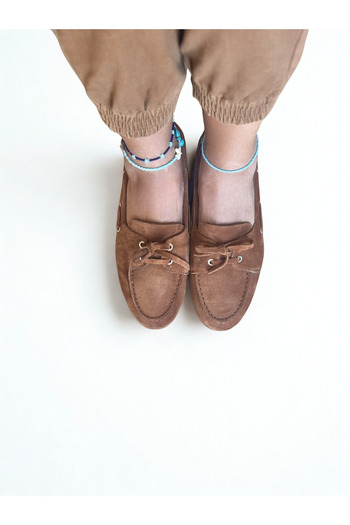NE&VE SHOES Дамски мокасини от естествена кожа с връзки Taba Suede
