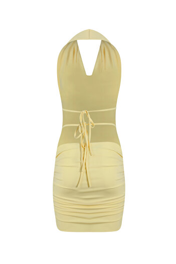 La Sarta Petras Degaje Collar Mini Dress