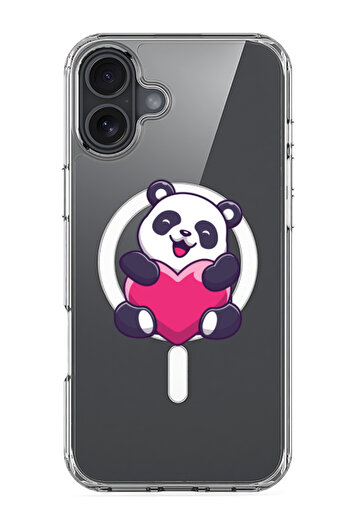 Theodor iPhone 16 Plus Magsafe Case for iPhone Compatible with, Shockproof Phone Bumper Cover - heart p&a