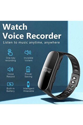 OEM Watch with Mini Voice Recorder S6-8GB, Spy Device, MP3 Player, USB Memory 8GB