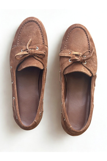 NE&VE SHOES Дамски мокасини от естествена кожа с връзки Taba Suede