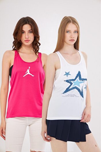 YÜKSEL IŞIK Women's Athlete Printed 2-Pack