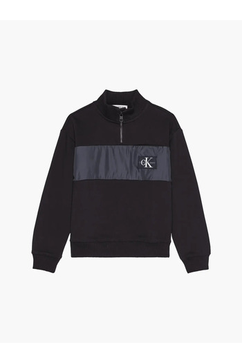 Calvin Klein BLACK ON BLACK MIX M Erkek Siyah Sweatshirt
