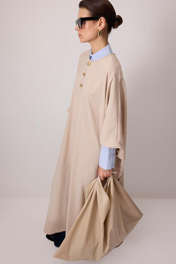 Touché Privé Bat wing crepe dress