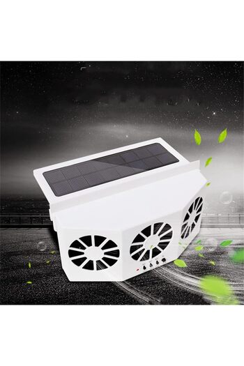 erorex Portable Solar Powered Fan Car, 12V Car Window Fan Solar Powered, Auto Solar Ventilation Fan Car,