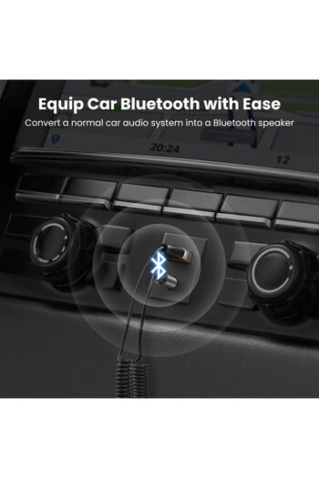 erorex Car Bluetooth Receiver 5.3, Aux Bluetooth Adapter 3.5Mm Jack Plug & Play Wireless Dongle Receiver