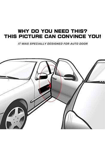 erorex 33Ft Long Car Door Edge Guards, U Shape Edge Trim Seal Protector, Anti-Collision Clips Fit Most