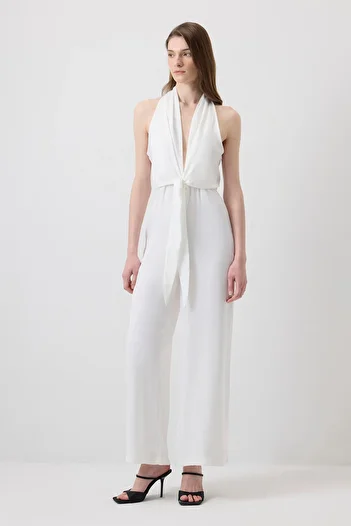 Touché Privé Front tie jumpsuit