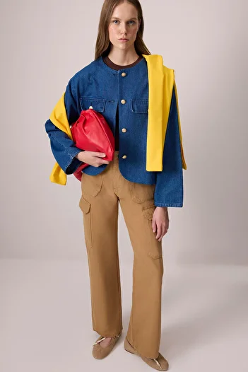 Touché Privé 100% Cotton Gabardine Cargo Pants