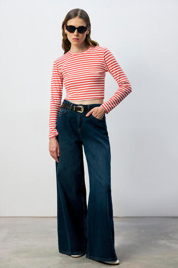 Touché Privé 100% Cotton Striped Basic Knitted Tshirt