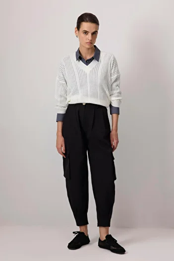 Touché Privé 100% Cotton Cargo Pants with Pockets