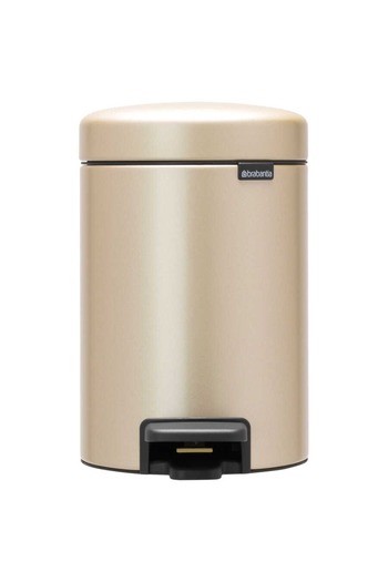 Brabantia Newicon Metallic Gold Pedal Bin 3L