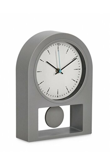 Bizzotto Ceas masa cu pendul gri Patrik 19.6x6x27.3 cm
