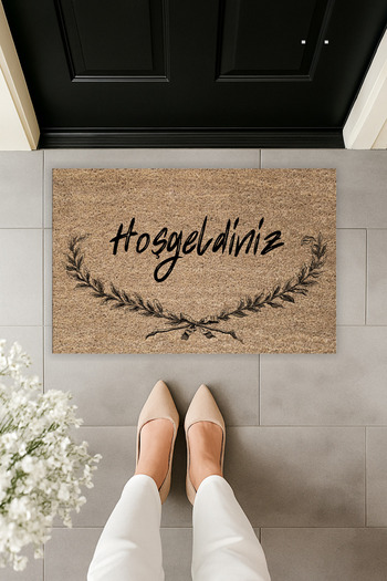 Dormot Modern Digital Printing - Popular Brown Welcome Welcome Doormat - Door Front Doormat