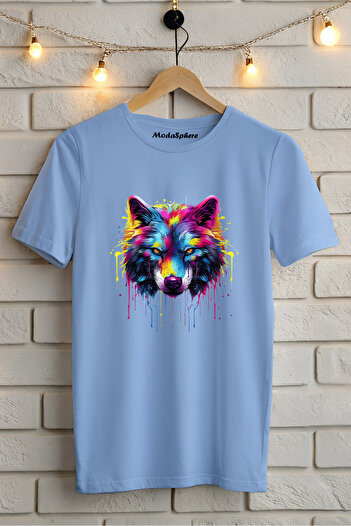 AR&YOS Μπλουζάκι με στάμπα Wolf Unisex Oversize