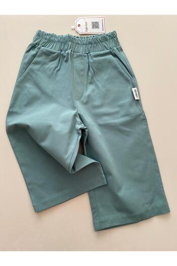 TubiMark Cotton Wide Leg Boon Green Pantalon