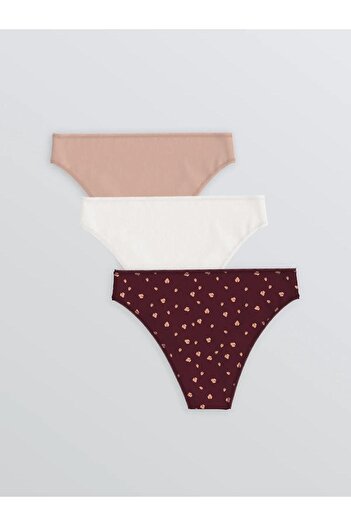 LC Waikiki Lcw Printed Brazilian Panties 3-Piece (W5)