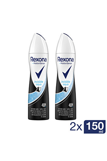 Rexona Pachet x2 Deodorant antiperspirant spray Invisible Aqua, 150 ml
