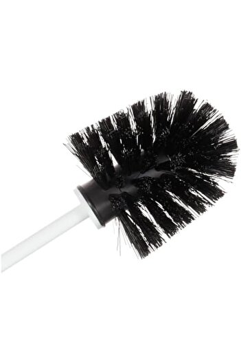 STOREMAX Polysight Lima Toilet Brush, Chrome Decorated, White Trendzap 467437