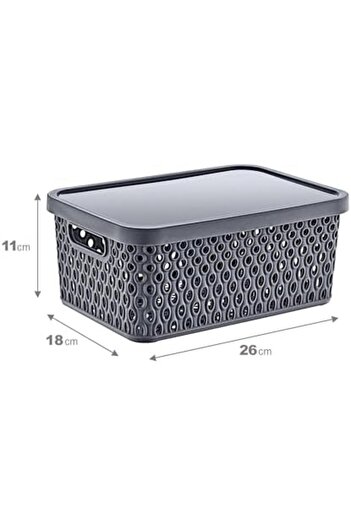 STOREMAX Sellbuyst Katre Multi-Purpose Box 4.5 Lt Anthracite Trendy 266450