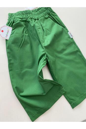 TubiMark Cotton Wide Leg Vibrant Green Boon Pantalon