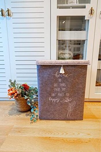 STOREMAX Sellbuyst Gate Felt Multi-Purpose Organizer Box with Lid 55 X 41 X 30 cm (Mega, Grey) Trendy