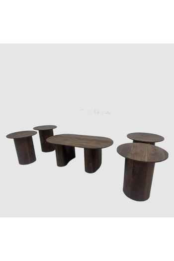 Tasamem Dafia 5-piece wooden table set