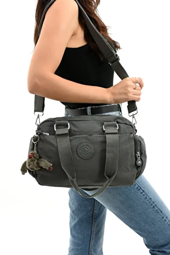 çkn sedat çakan çanta & fular & aksesuar Waterproof Multi-Compartment Women's Hand Shoulder Crossbody Bag 32X22 cm