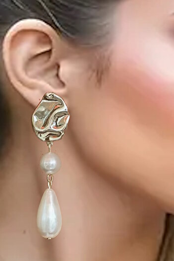 CAŞ DEKORASYON Earrings - Silver-colored