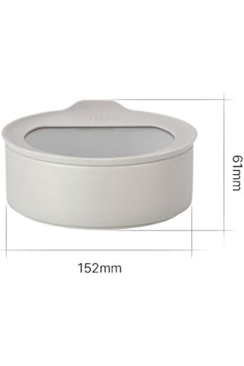 STOREMAX Sellbuyst Fi̇ka One Ceramic Storage Bowl 700ml Gray Trendy 266450