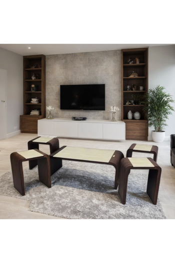Tasamem Dafia 5-piece ceramic table set