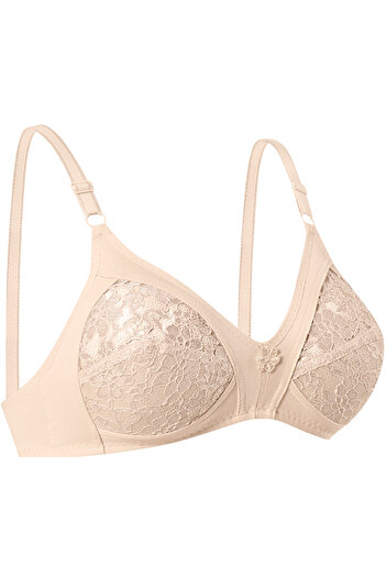 Ebru Lez Lace Gatherer Minimizer Bra Without Underwire Ebru1004