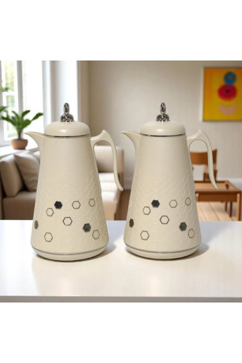 Generic Attractive 1/1 liter coffee and tea refrigerator thermos set with elegant design