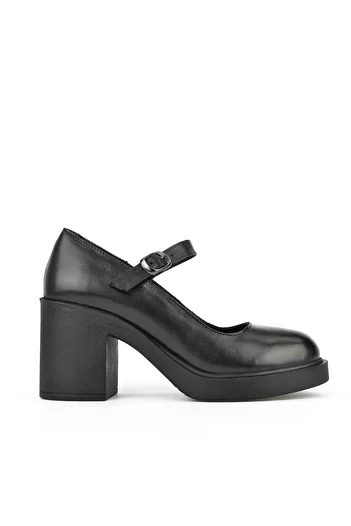 Ziya , Women's Genuine Leather Shoes 1531050Z25101802Y Black