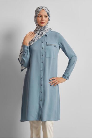 Alvina Shirt Collar Tunic 45611