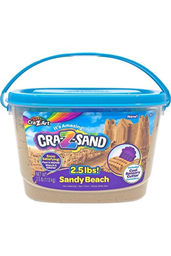 erorex Cra Z Sand Sandy Beach Modeling Sand With Accessories Beige 2.5 Lbs Small 19662