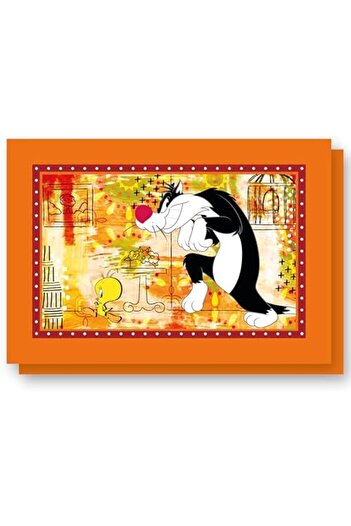 EGAN Looney Tunes 2-Piece Cotton Placemats Set – 45x30cm Reusable Table Mats for Looney Tunes Love
