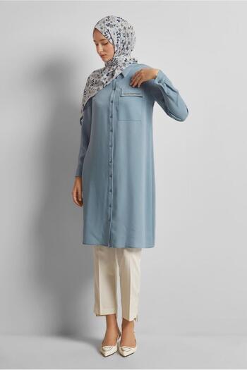 Alvina Shirt Collar Tunic 45611
