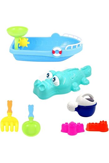 erorex Kids Beach Toy Set Boat With Shower Rubber Ducks Foam Letters And Numbers