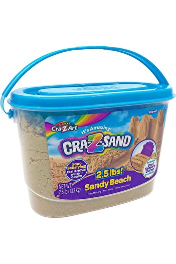 erorex Cra Z Sand Sandy Beach Modeling Sand With Accessories Beige 2.5 Lbs Small 19662