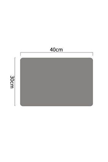 Choice9 1Pcs 40x30cm Deep Grey 60/40cm Oversized Food Grade Silicone Waterproof Placemat Heat Insulation Ant