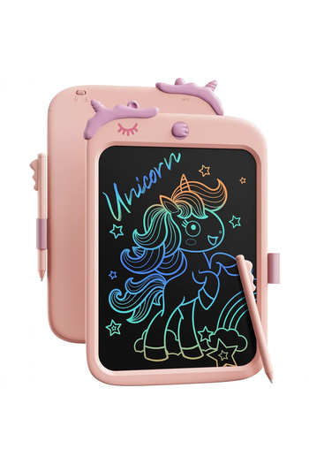 Elindor ® 10 Inch LCD Drawing Tablet, Educational Toy for Children, Portable, Pink