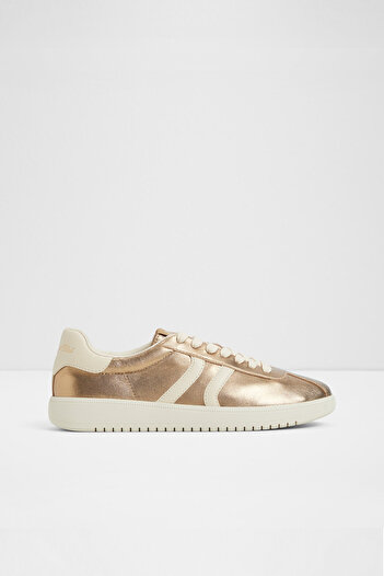Aldo Chicsneaker - Women's Yellow Genuine Leather Lace-Up Sneaker