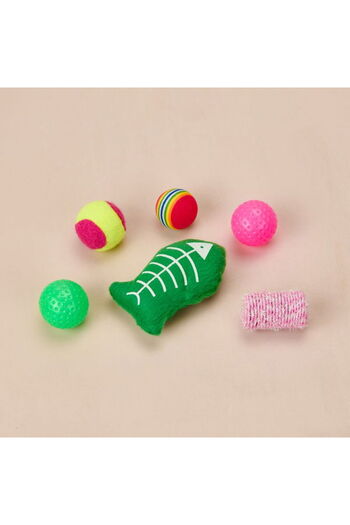 KPM 6-Piece Cat Toy - Colorful