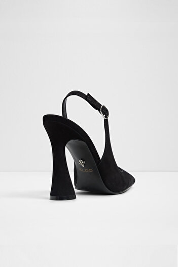 Aldo Daphnea - Women's Genuine Suede Leather Black Heeled Shoes