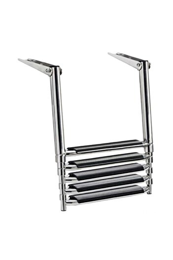 OSCULATI Large Telescopic Ladder for Platform with 5 Steps,
