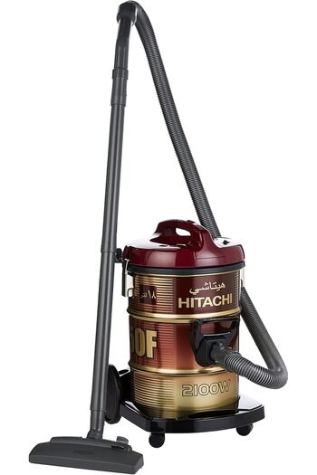 Hitachi Drum Vacuum Cleaner 2100 Watts, 18 Liters Tank Dust Capacity With 7.8M Extra Long Power Code