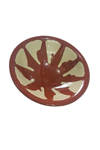 Generic Bean Bowl Brown/Beige 23centimeter