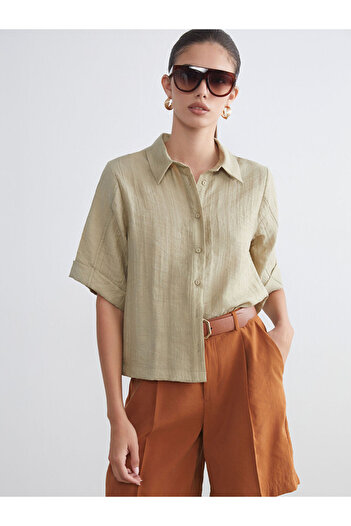 LC Waikiki Sparkling Selections from Shining Store |   Textured Women's Shirt