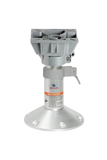 OSCULATI Telescopic Pedestal with Swivel Support for Chair, 430/630 mm, Anodized Aluminum